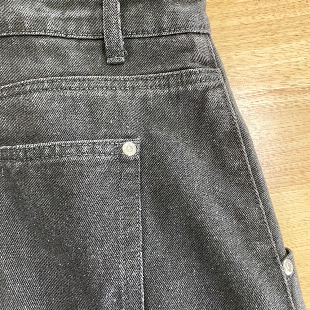 BOOHOO Black Denim Convertible Strap Overall Dungaree Dress Plus Size AU 18 - Picture 11 of 13